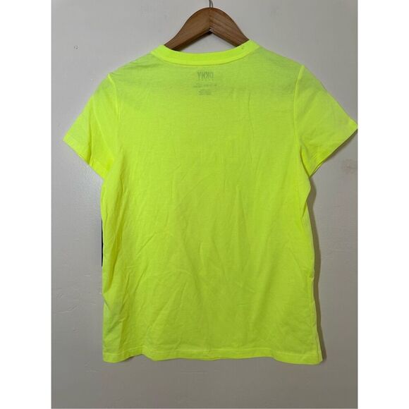 DKNY Sport Yellow Short Sleeve Rhinestone Logo T Shirt Size XS New - Picture 6 of 6